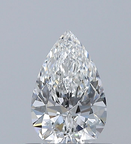 0.5 carat F-IF Natūralus Pear Deimantas (1)
