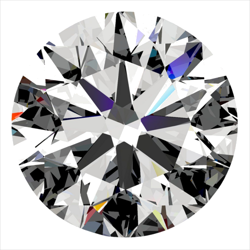 0.3 carat D-VS2 Excellent cut Natūralus Round Deimantas (1)