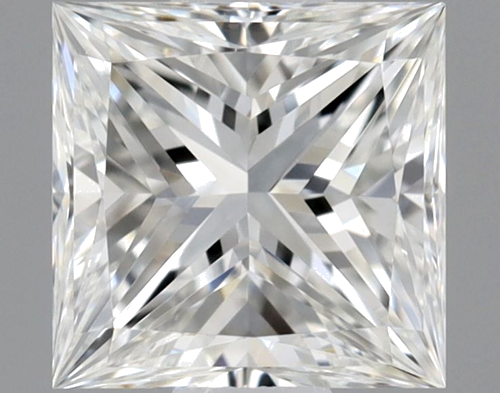 0.5 carat F-VVS2 Natūralus Princess Deimantas (1)