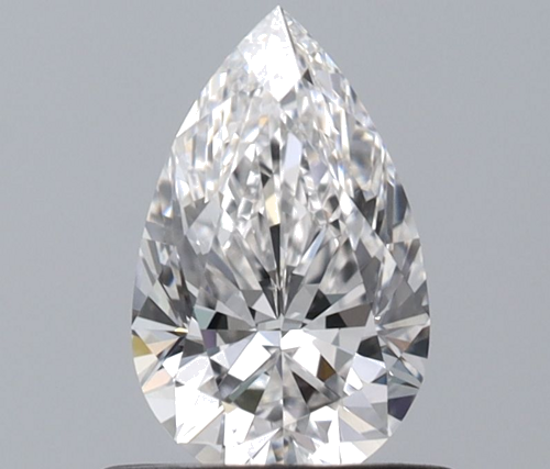 0.61 carat G-IF Natūralus Pear Deimantas (1)