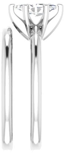 14K White  8x4 mm Marquise Solitaire Engagement Ring Mounting (9)