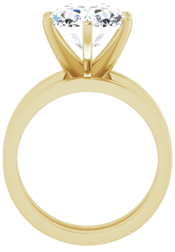 Sužadėtuvių Žiedas „Solitaire“ 14k yellow gold Oval 12mm x 10mm (7)