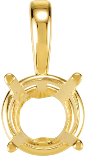 Pakabukas „Youth Birthstone“ 14k yellow gold Round 7mm (1)