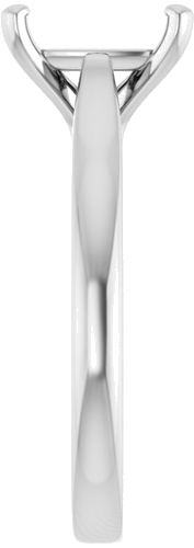 Sužadėtuvių Žiedas 14k white gold Elongated Cushion 9mm x 7mm (4)