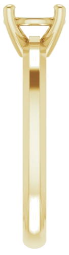 14K Yellow 6.5 mm Round Solitaire Engagement Ring Mounting (4)