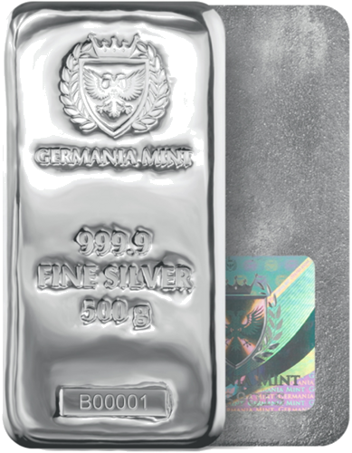 500 г серебряный слиток Germania Mint (1)