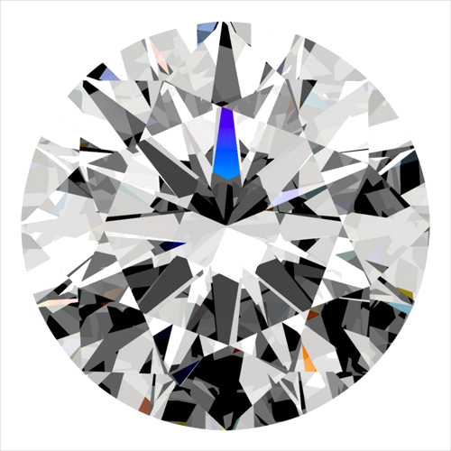 0.41 carat D-VVS2 Excellent cut Natūralus Round Deimantas (1)