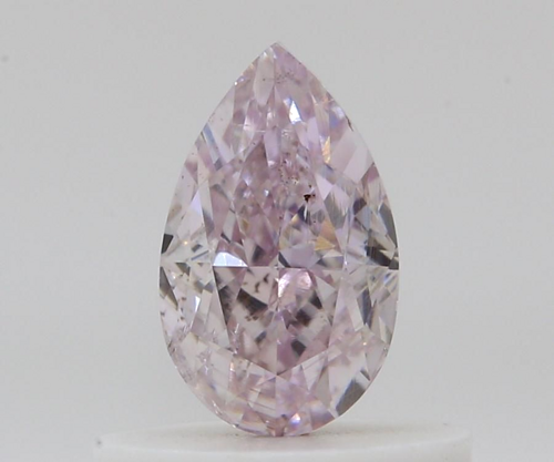 0.51 carat Fancy Pink-SI2 Natūralus Pear Deimantas (1)