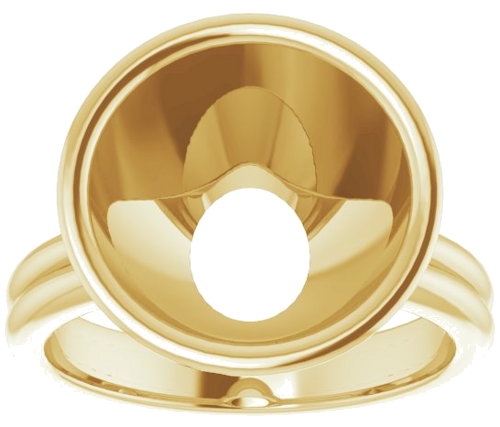 Sužadėtuvių Žiedas „Bezel-Set Solitaire“ 14k yellow gold Round 12mm (3)