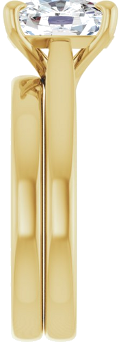 Sužadėtuvių Žiedas „Claw-Prong Solitaire“ 14k yellow gold Elongated Cushion 9mm x 7mm (9)