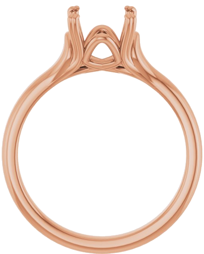 Sužadėtuvių Žiedas „Solitaire“ 14k rose gold Round 8.2mm (2)