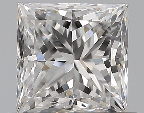 0.51 carat E-VVS2 Natūralus Princess Deimantas (1)