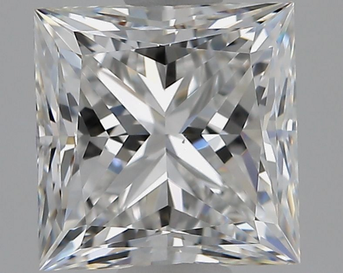 1.7 carat E-VS2 Natūralus Princess Deimantas (1)
