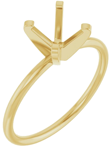 Sužadėtuvių Žiedas „Solitaire“ 14k yellow gold Round 7mm (1)