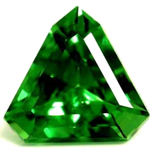 0.66 carat GREEN Trilliant Garnet (1)