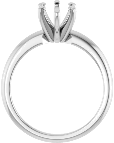 14K White  12x6 mm Marquise Solitaire Engagement Ring Mounting (2)