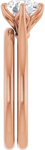 14K Rose 7 mm Round Engagement Ring Mounting (9)