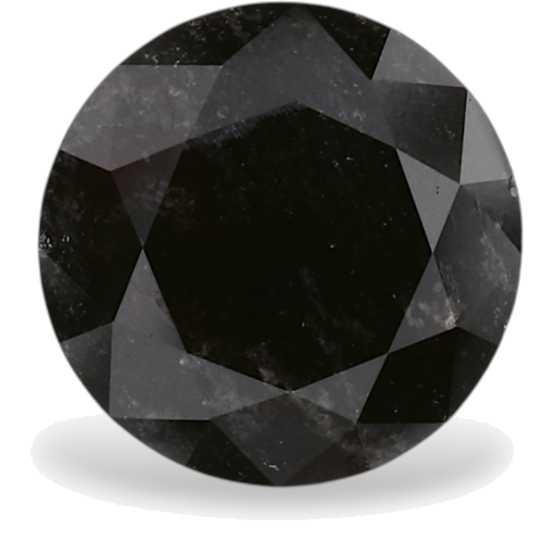 1.2 carat Fancy Black-VVS2 Excellent cut Natūralus Round Deimantas (1)