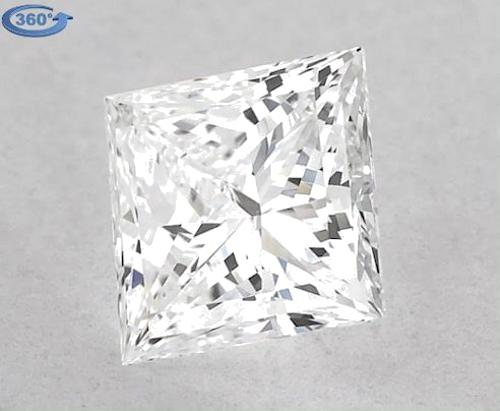 0.58 carat E-VS2 Natūralus Princess Deimantas (1)