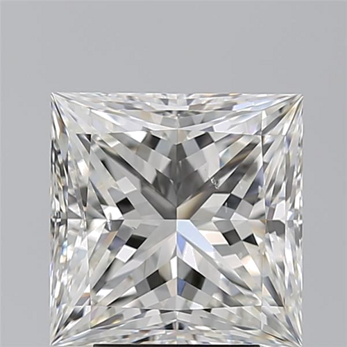 4.01 carat H-SI1 Natūralus Princess Deimantas (1)