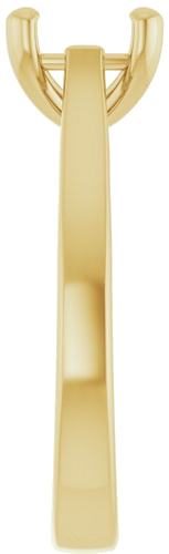 Sužadėtuvių Žiedas 18k yellow gold Round 8mm (4)