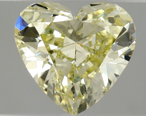 1.0 carat Fancy Yellow-SI2 Natūralus Heart Deimantas (1)