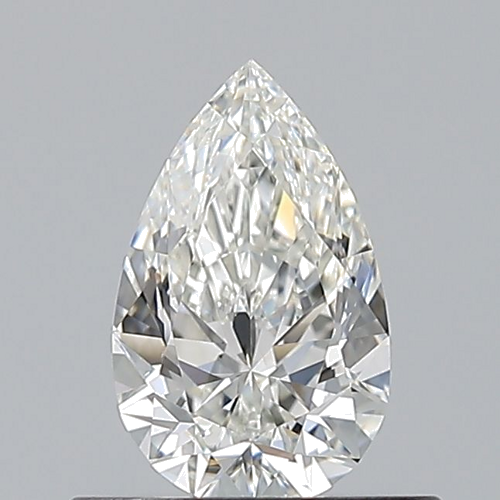0.5 carat H-VS2 Natūralus Pear Deimantas (1)