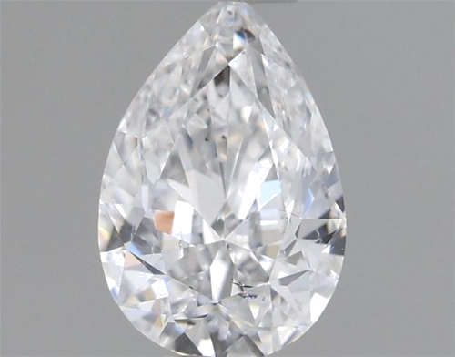 0.5 carat D-SI1 Natūralus Pear Deimantas (1)