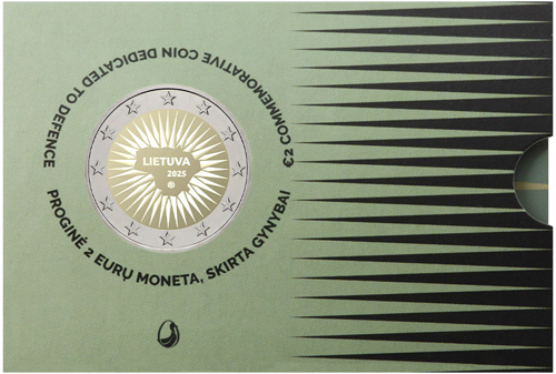 2025 Lithuania Defence 2 euro BU coin (2)