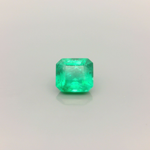 0.72 carat GREEN STEP cut Octagonal Smaragdas (1)