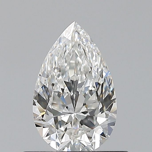 0.56 carat F-VVS1 Natūralus Pear Deimantas (1)