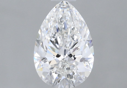 0.7 carat F-VVS1 Natūralus Pear Deimantas (1)