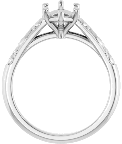 Sužadėtuvių Žiedas „Solitaire“ 14k white gold Marquise 12mm x 6mm (2)
