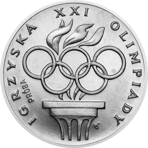 200 злотых XXI летние Олимпийские игры Польша 1976 серебряная монета (1)
