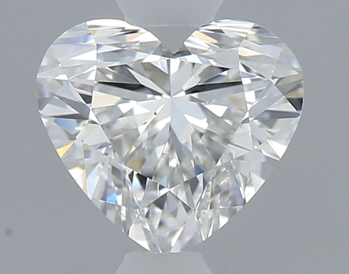 0.61 carat F-VS2 Natūralus Heart Deimantas (1)