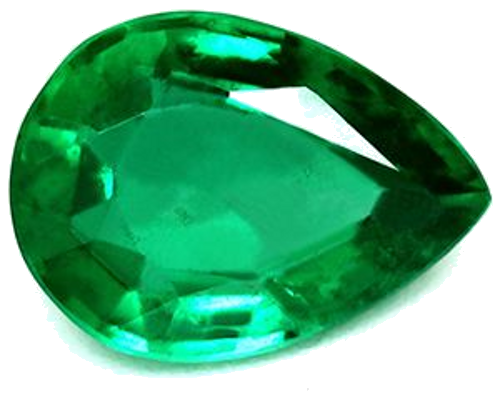 0.94 carat GREEN Pear Smaragdas (1)