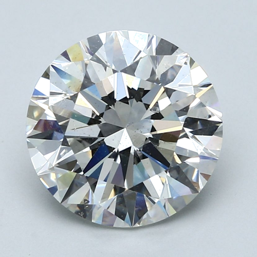 5.01 carat G-SI2 Excellent cut Natūralus Round Deimantas (1)