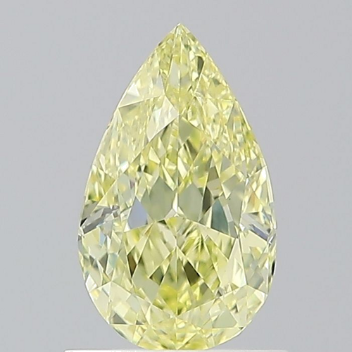 1.01 carat Fancy Yellow-SI1 Natūralus Pear Deimantas (1)