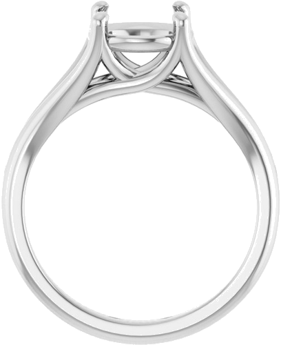 Sužadėtuvių Žiedas „Solitaire“ 14k white gold Round 8mm (2)