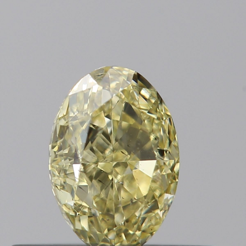 0.43 carat Fancy Yellow-SI2 Natūralus Oval Deimantas (1)