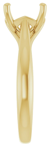 Sužadėtuvių Žiedas „Solitaire“ 14k yellow gold Cushion 8mm (4)