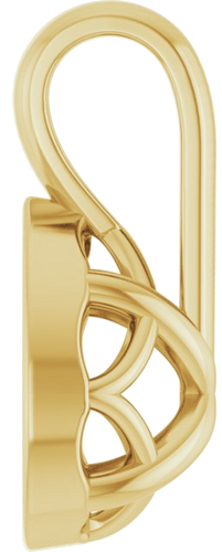 Pakabukas „Solitaire“ 14k yellow gold Pear 6mm x 4mm (3)