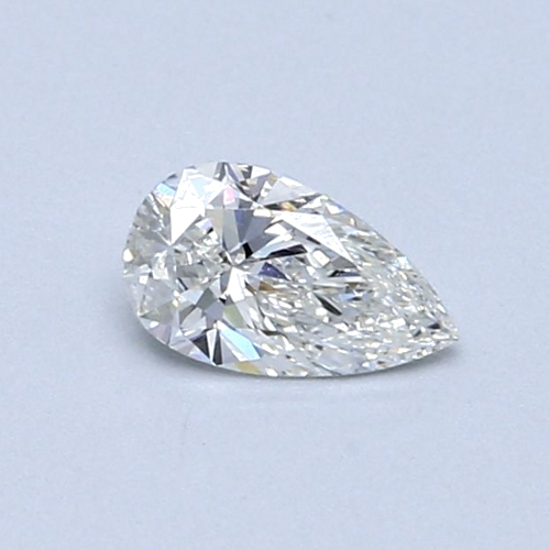 0.37 carat F-SI1 Natūralus Pear Deimantas (1)