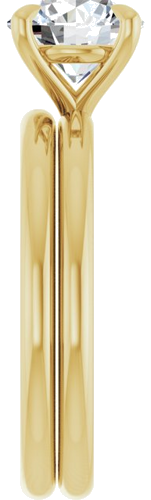 Sužadėtuvių Žiedas „Claw-Prong Solitaire“ 14k yellow gold Round 7.4mm (9)