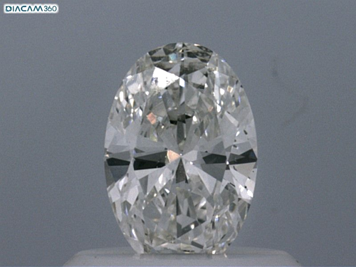 0.4 carat I-VS2 Natūralus Oval Deimantas (1)