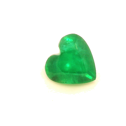 0.28 carat GREEN Heart Smaragdas (1)