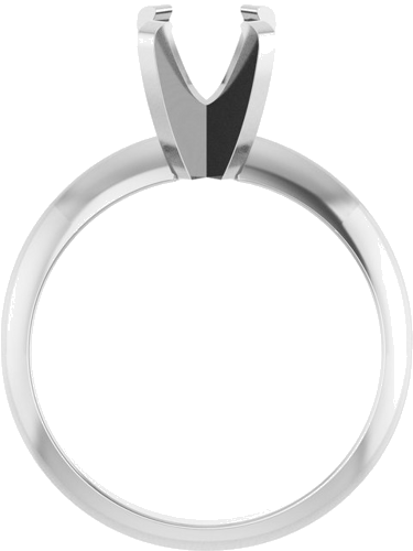 Sužadėtuvių Žiedas „Lightweight Solitaire“ 950 Platinos Oval 8mm x 6mm (2)