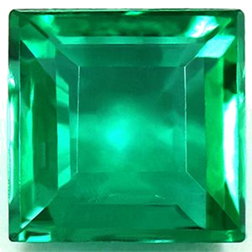 0.64 carat GREEN Square Smaragdas (1)
