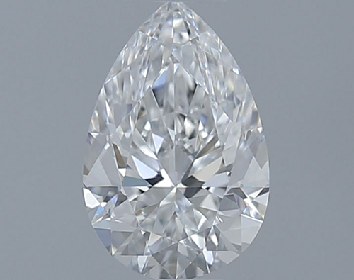 0.51 carat F-VVS1 Natūralus Pear Deimantas (1)