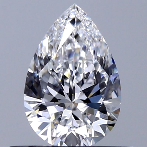 0.5 carat D-VS2 Natūralus Pear Deimantas (1)